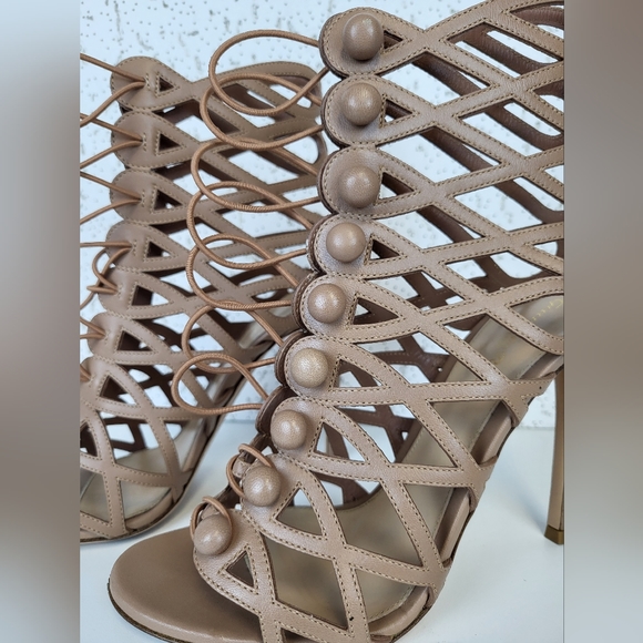 Gianvitto Rossi Strappy High Heel Sandals Size 41/US 10 - Picture 4 of 6